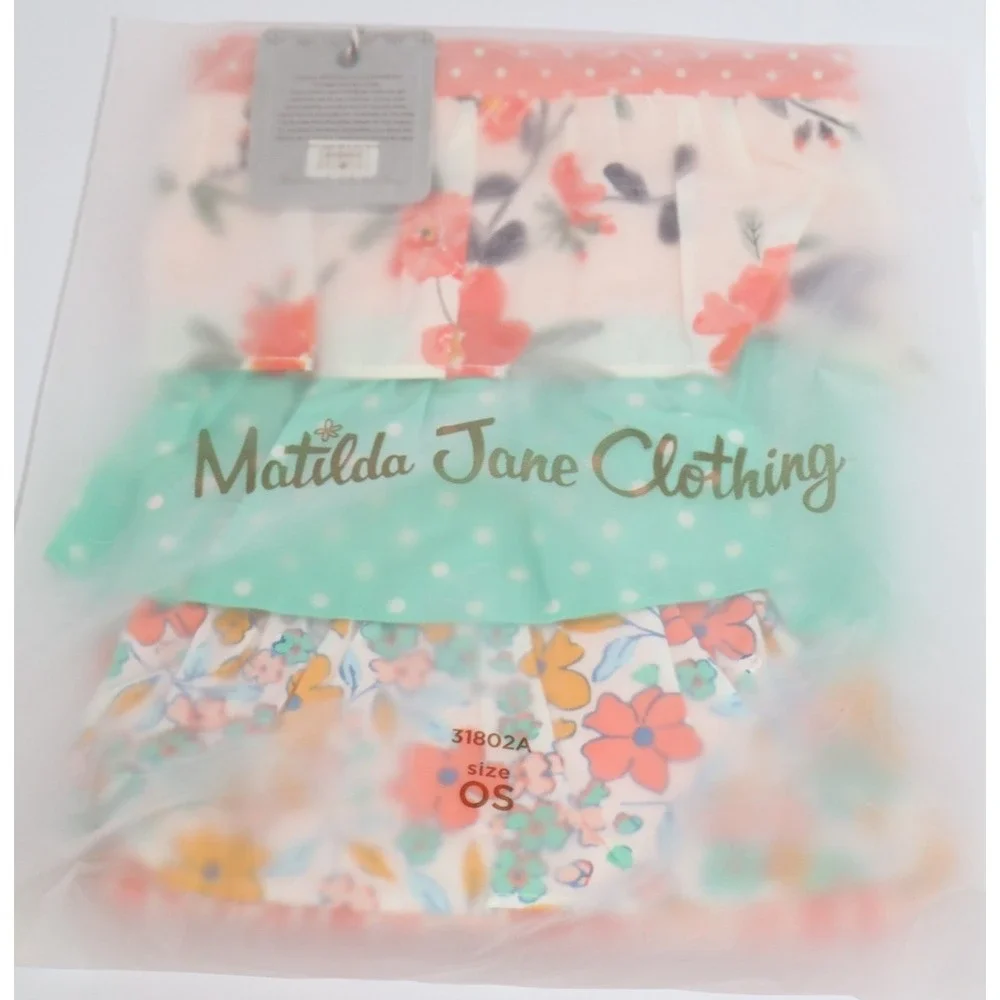 MATILDA JANE Dream Chasers in the Ruffles Floral Drawstring Tote Bag NEW